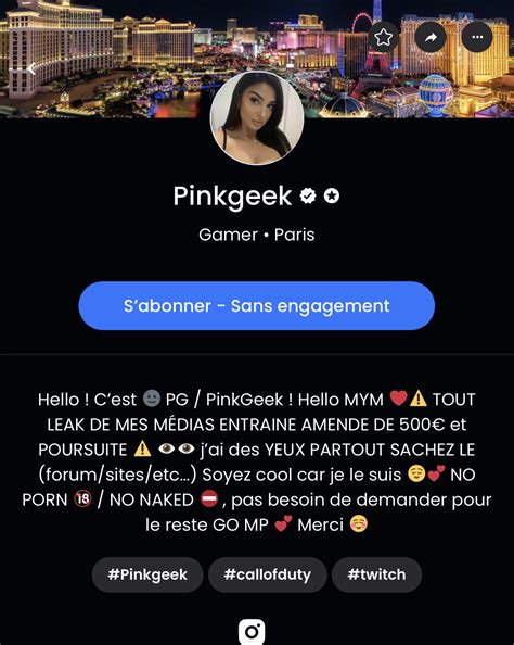 MYM / PinkGeekCOD / Pinkgeek / pinkgeekofficiel Nude Leaks。